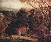 Samuel Palmer Landscape-Twilight oil painting artist